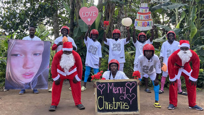 afrikanische Rugby-Band: Maßgeschneiderter Übergröße-Foto