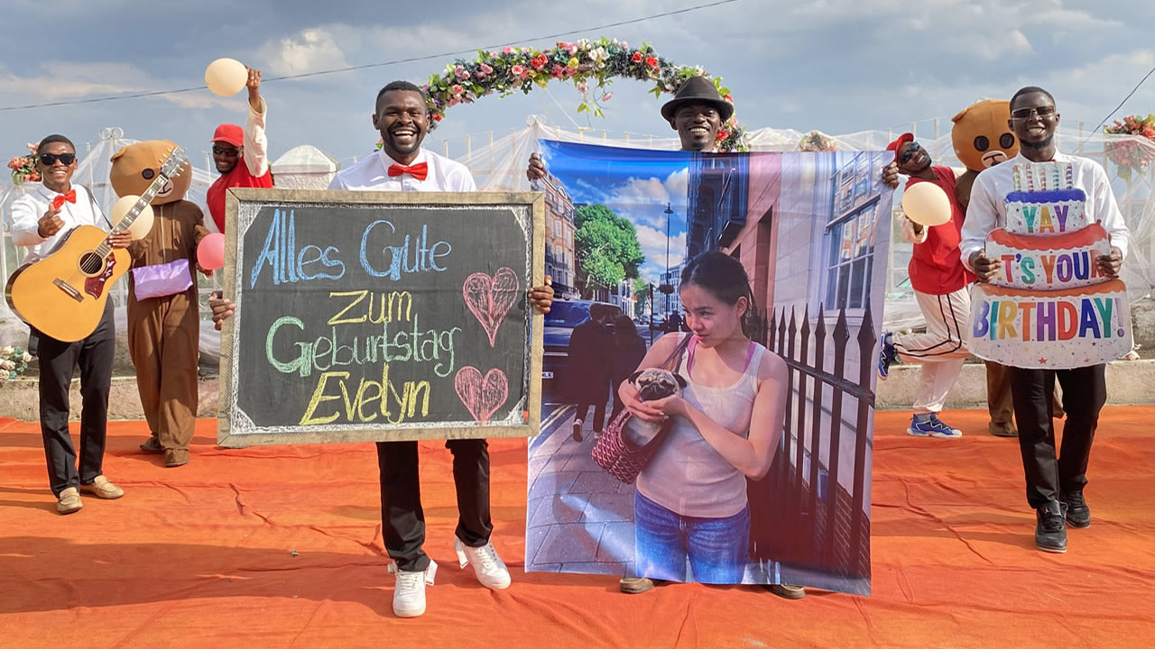 Afrikanische Band: Maßgeschneiderter Übergröße-Foto