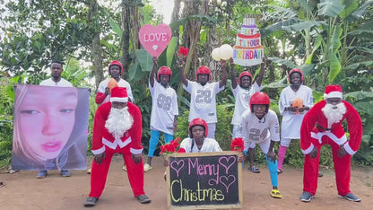 afrikanische Rugby-Band: Maßgeschneiderter Übergröße-Foto