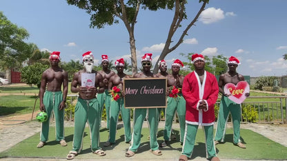 Afrikanisches Fitness Team - grüne Hose